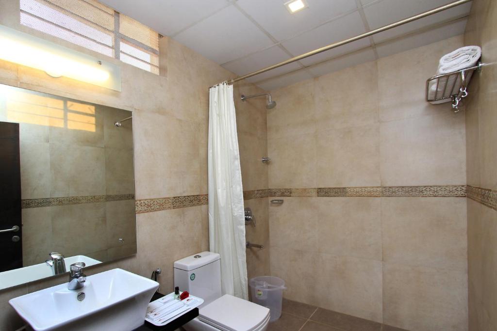Koupelna v ubytování Ambaari hotel