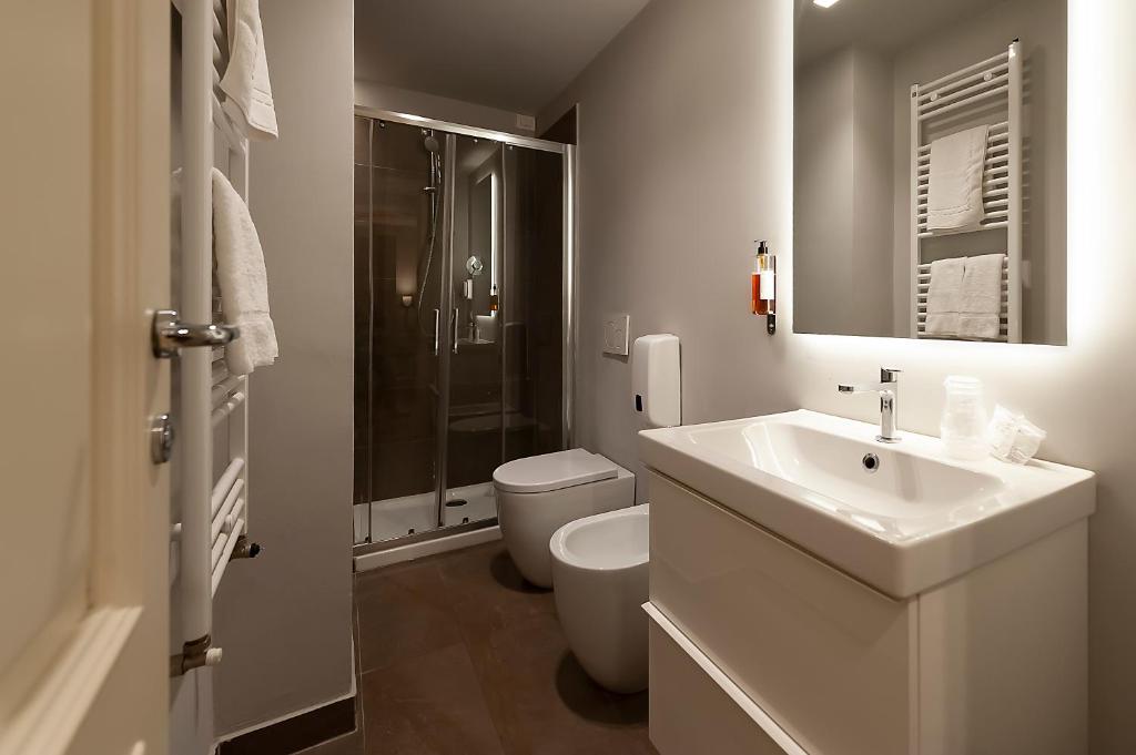 Koupelna v ubytování Hotel Monte Meraviglia