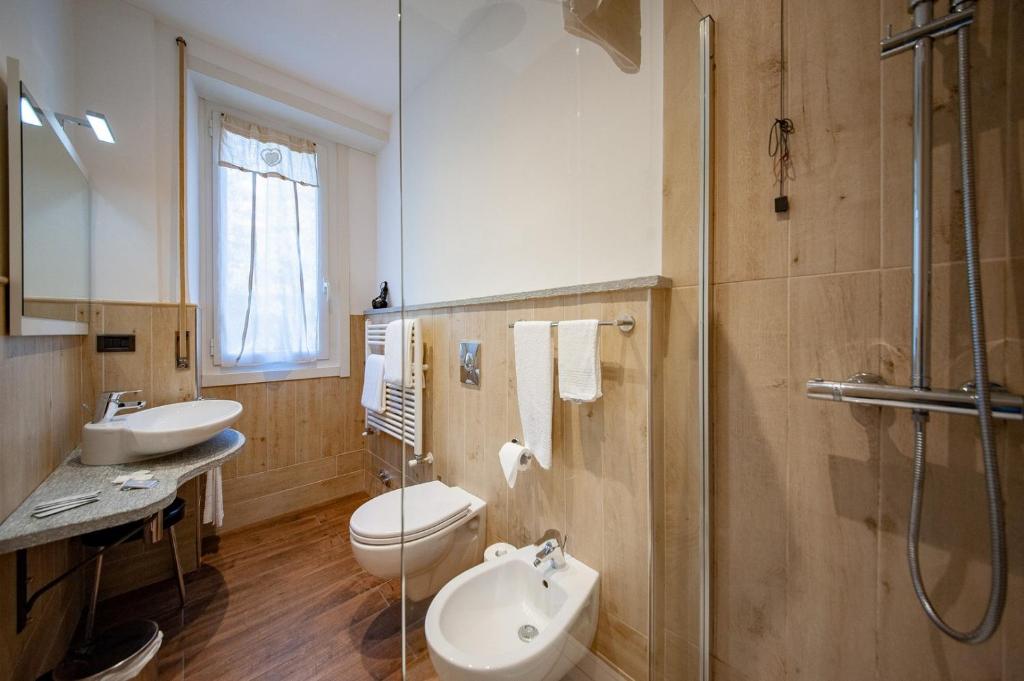 Koupelna v ubytování Albergo San Carlo