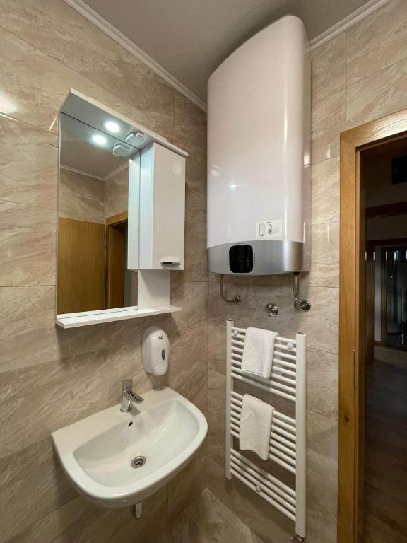 Koupelna v ubytování Bed & Breakfast Sjaj