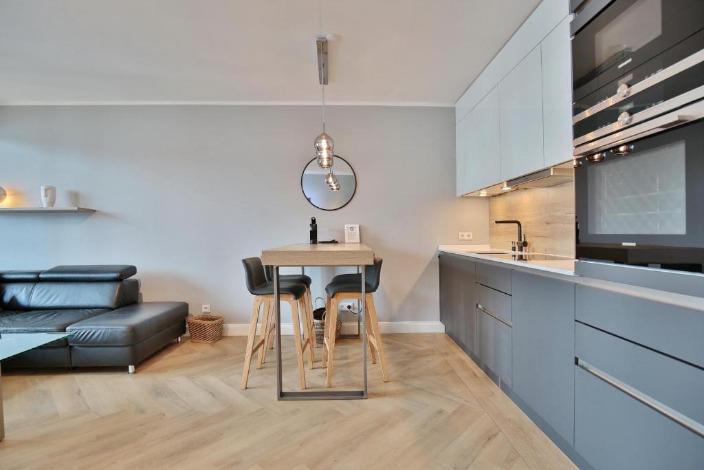 Kuchyň nebo kuchyňský kout v ubytování Seaside Seaside Appartement 18