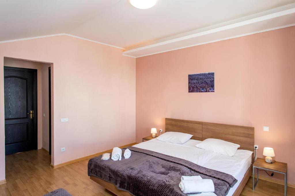 Postel nebo postele na pokoji v ubytování Hotel VERANDA