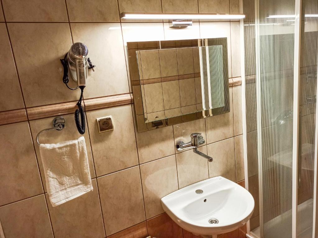 Kúpeľňa v ubytovaní Hawrań Bukowina