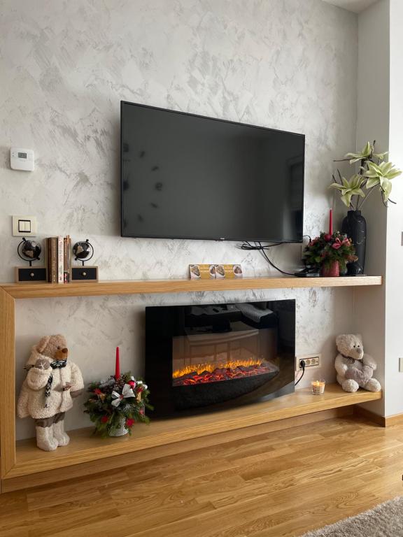 Μια τηλεόραση ή/και κέντρο ψυχαγωγίας στο Zlatibor MM Apartmani