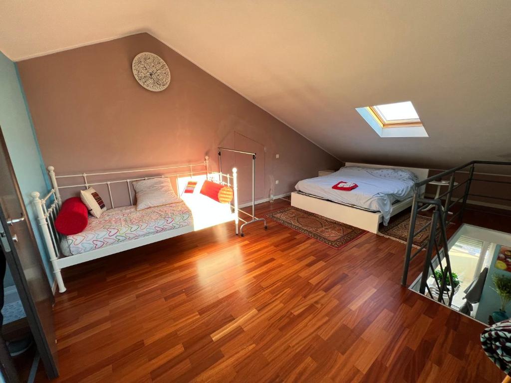 Posteľ alebo postele v izbe v ubytovaní Panoramic apartment sea view and pool Opatija