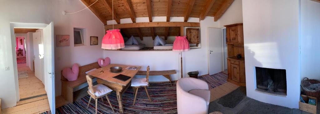 Posezení v ubytování Hotel Haus am Waldrand