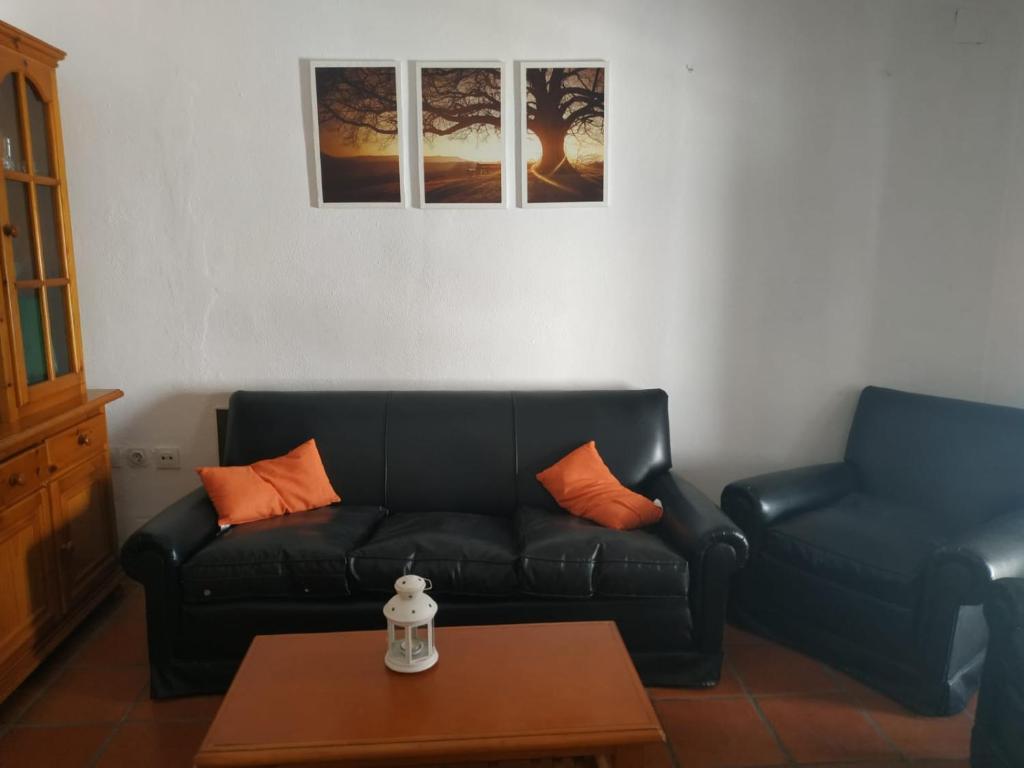 Posezení v ubytování Casas Las Piedras de Agua