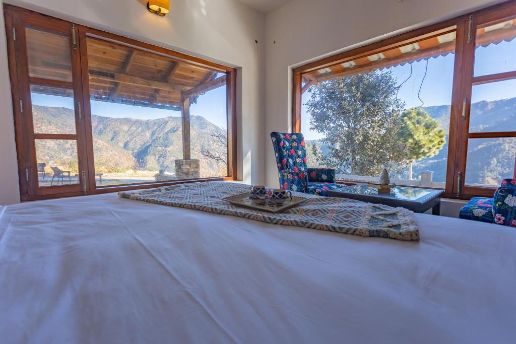 Nespecifikovaný výhled na hory nebo výhled na hory při pohledu z bed and breakfast