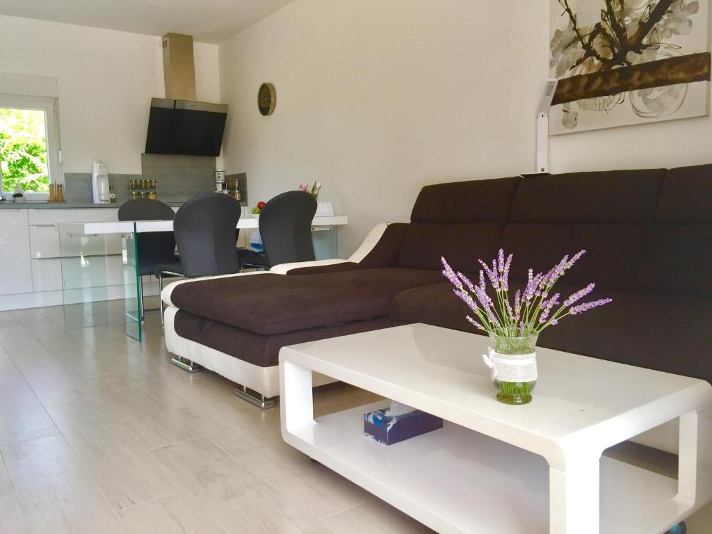 Televízia a/alebo spoločenská miestnosť v ubytovaní Villa ISLAND VIR with pool