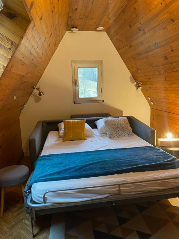 Postel nebo postele na pokoji v ubytování Hotel Le Chalet