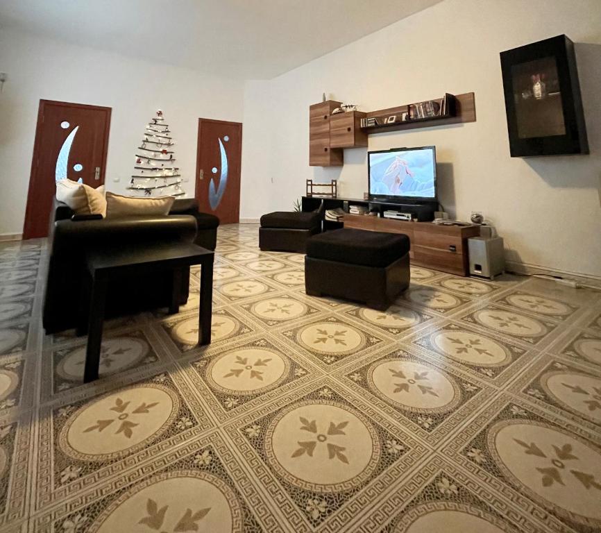 TV a/nebo společenská místnost v ubytování Mosaico Alfetta Hostel