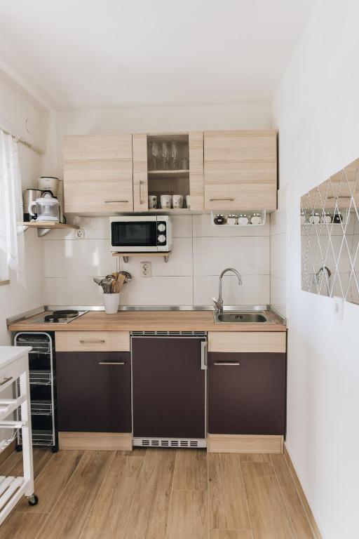 Kuchyňa alebo kuchynka v ubytovaní Apartmani Marina Poreč