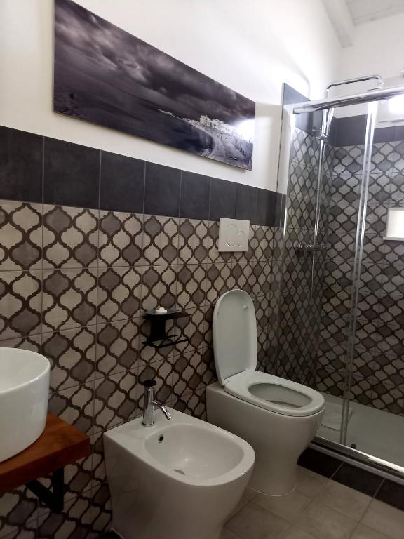 Koupelna v ubytování Casina Grassi