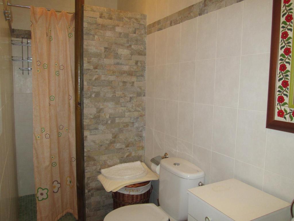 Koupelna v ubytování Casa Rural Javier