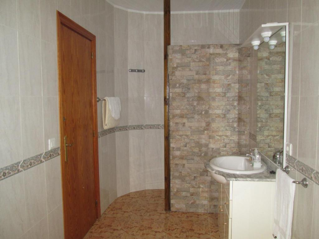 Koupelna v ubytování Casa Rural Javier