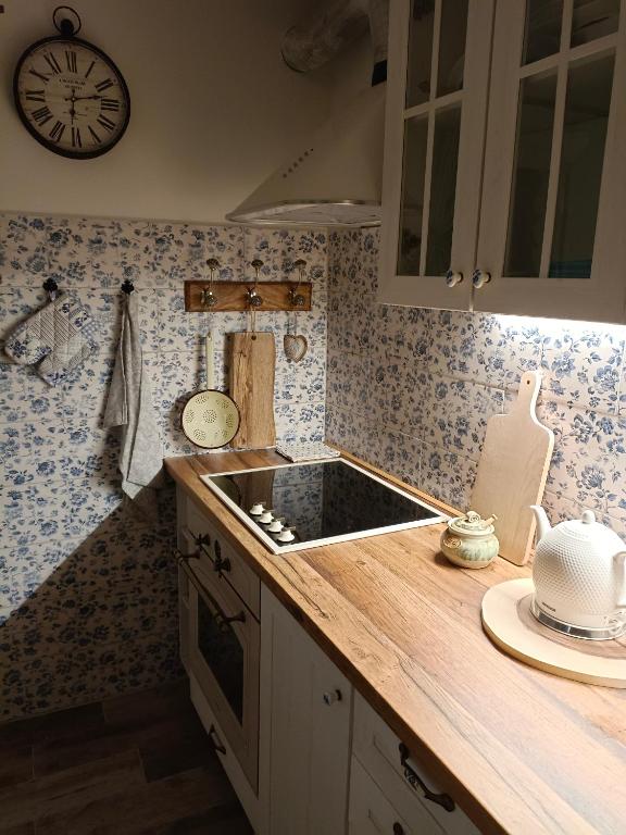 Kuchyň nebo kuchyňský kout v ubytování Chalet d' amour