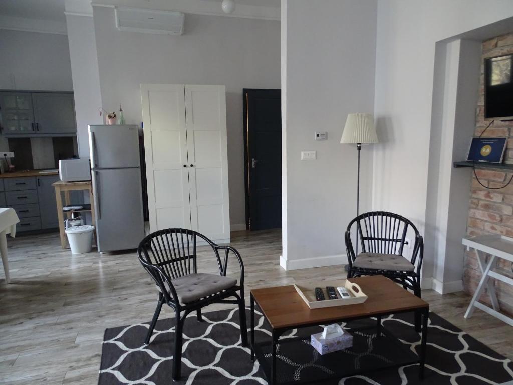 Kuchyňa alebo kuchynka v ubytovaní Óváros Apartman