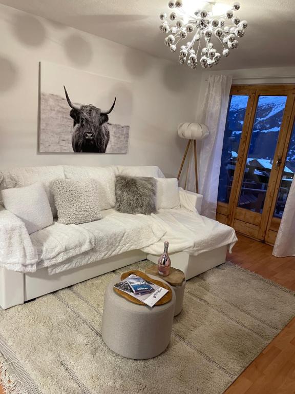 Posezení v ubytování Verbier One Chalet