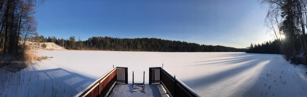 Chalet Holmen v zimě