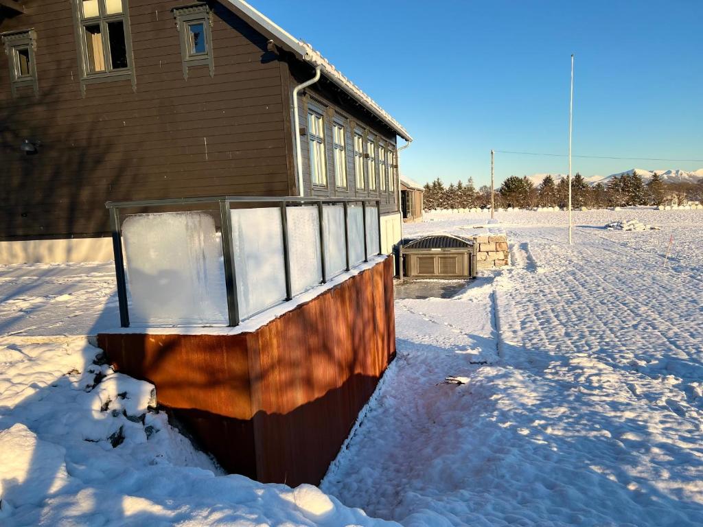 Godo Lodge v zimě