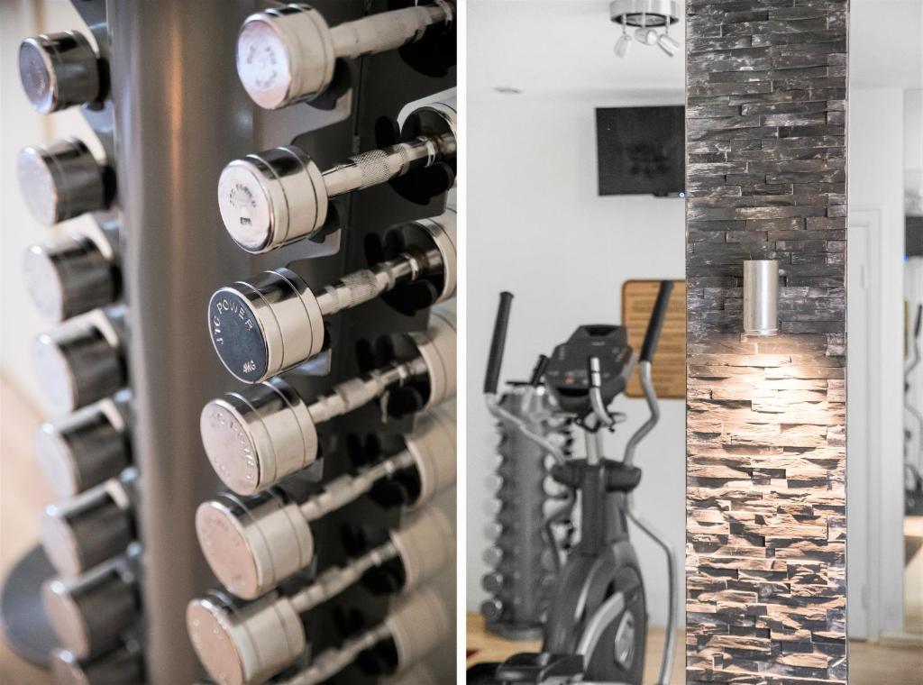 Fitness centrum a/nebo fitness zařízení v ubytování Hotel Concordia
