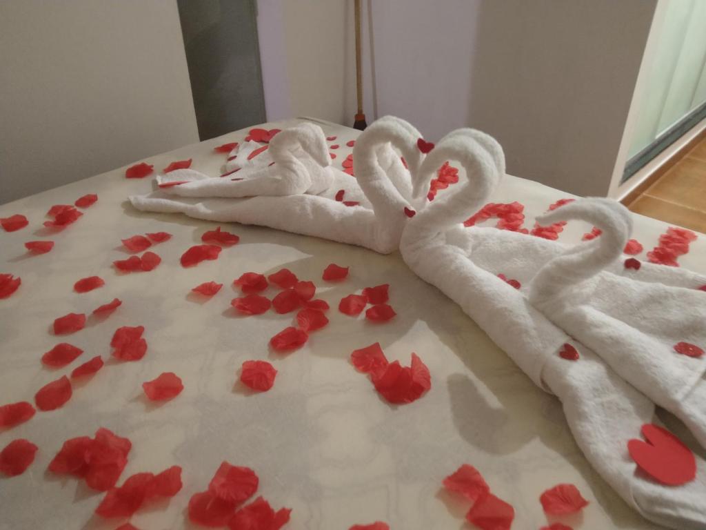Postel nebo postele na pokoji v ubytování Cantinho Da Josete Apartamento