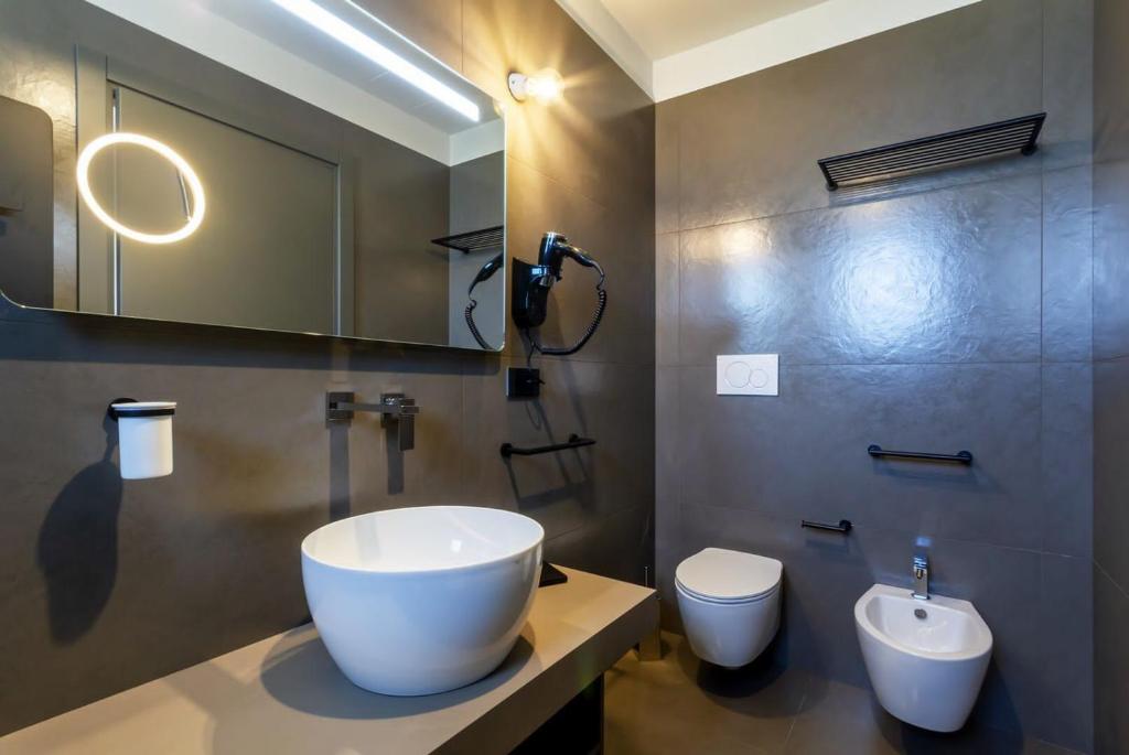 Koupelna v ubytování Hotel Vespucci