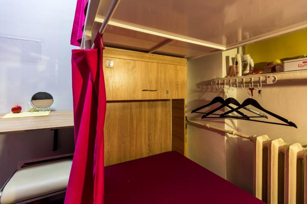 Kuchyň nebo kuchyňský kout v ubytování Hostel Capsule