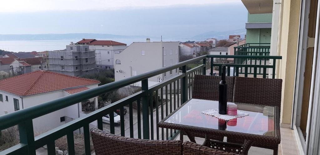 En balkon eller terrasse p&aring; Apartman Josipovic