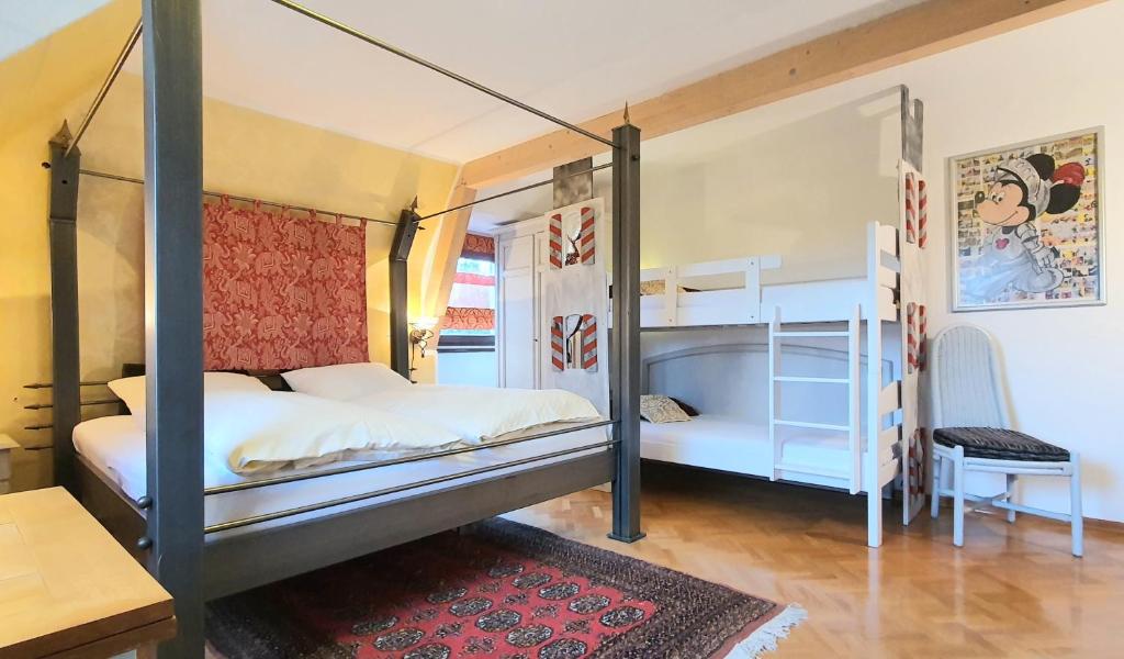 Postel nebo postele na pokoji v ubytování Apartment Haus Pflingsteck nahe Europa Park Rulantica