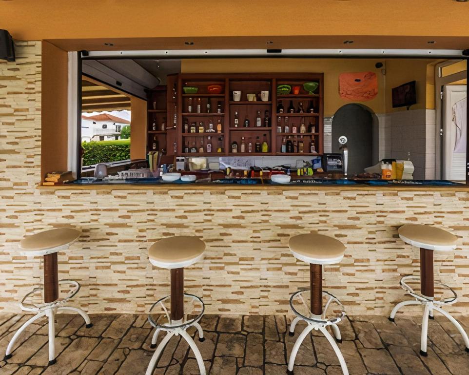 Lounge nebo bar v ubytování Derekas studios & apartments