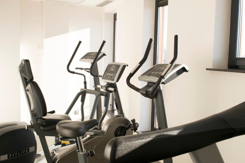 Fitness centrum a/nebo fitness zařízení v ubytování Tower Hotel Aalst