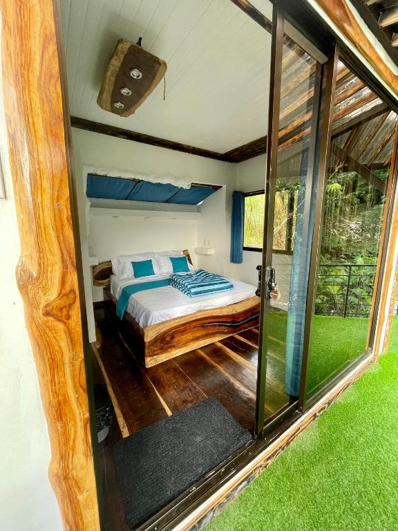 Postel nebo postele na pokoji v ubytování Glamping Tomaselli