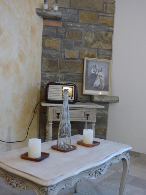 Příslušenství pro přípravu čaje a kávy v ubytování Hisa STERNA - WELL HOUSE