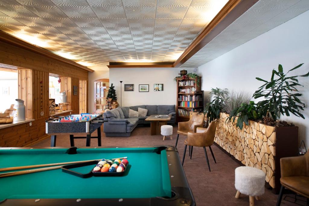 Posezení v ubytování Hotel le Beausite