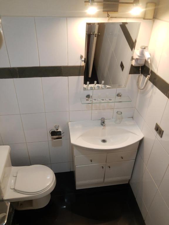 Koupelna v ubytování Hotel Cordillera