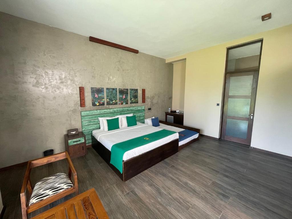 Postel nebo postele na pokoji v ubytování SOLUNA BEACH RESORT