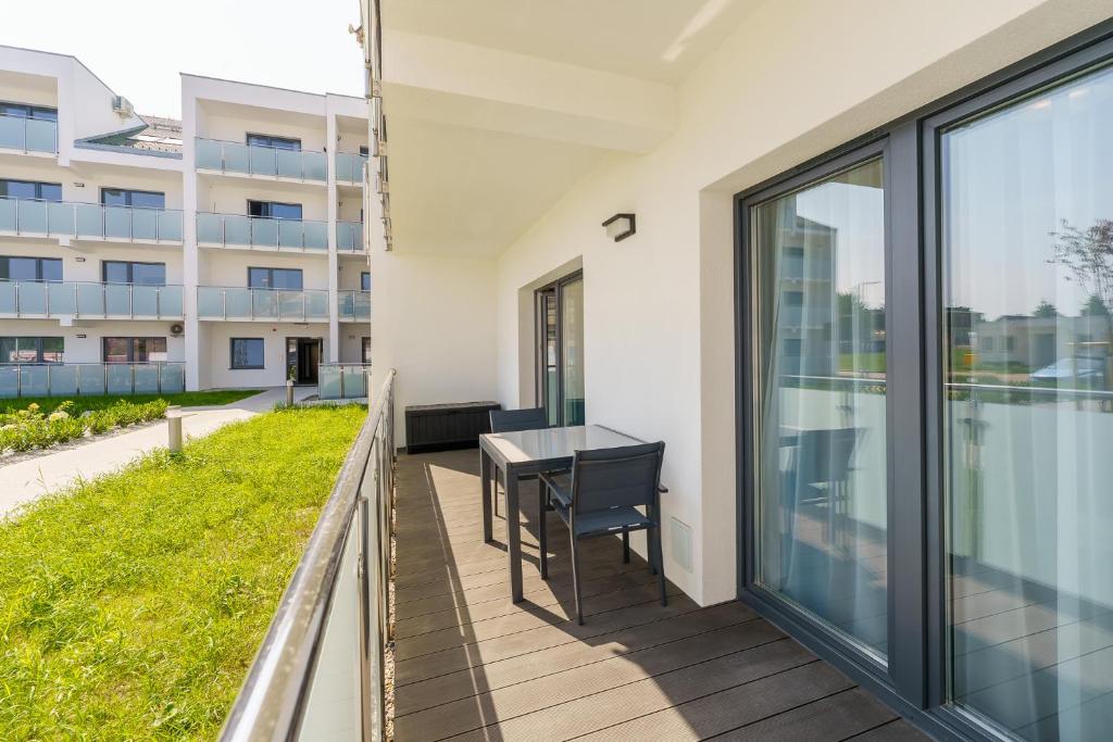 Balkón alebo terasa v ubytovaní Sunset Resort II, Nadmorska 104
