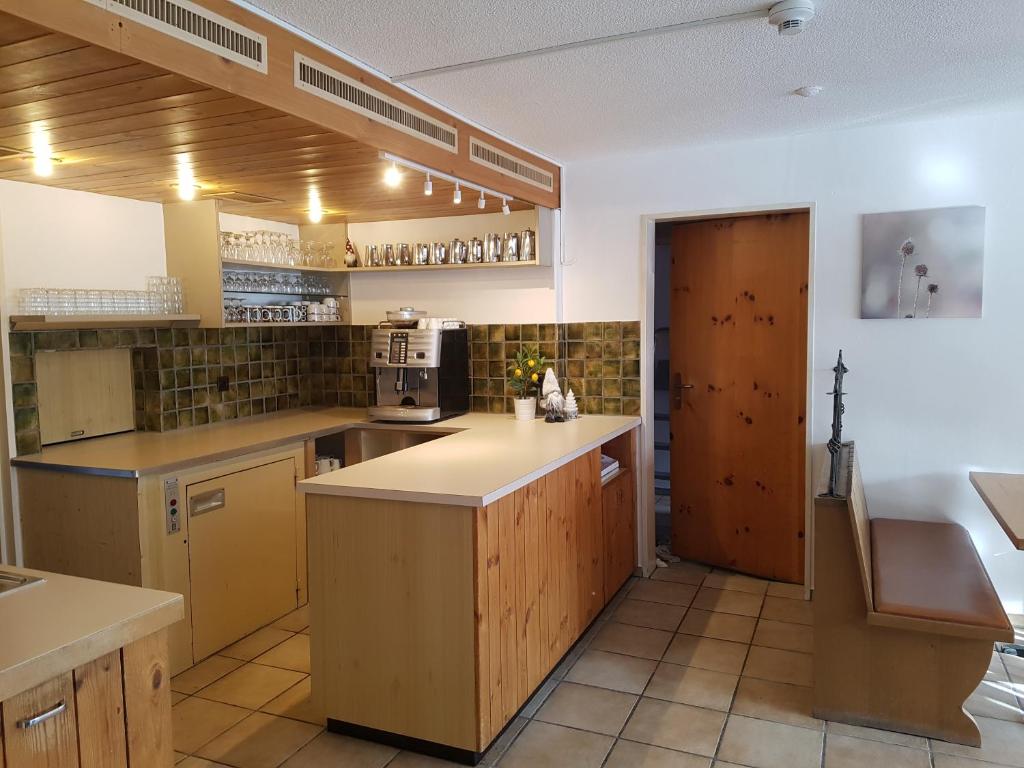 Kuchyň nebo kuchyňský kout v ubytování Casa Crap