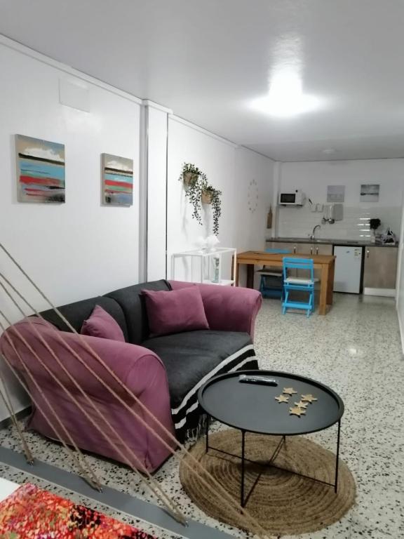 Kuchyň nebo kuchyňský kout v ubytování Pensión Playa