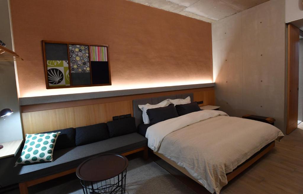 Postel nebo postele na pokoji v ubytování Fu's house 52