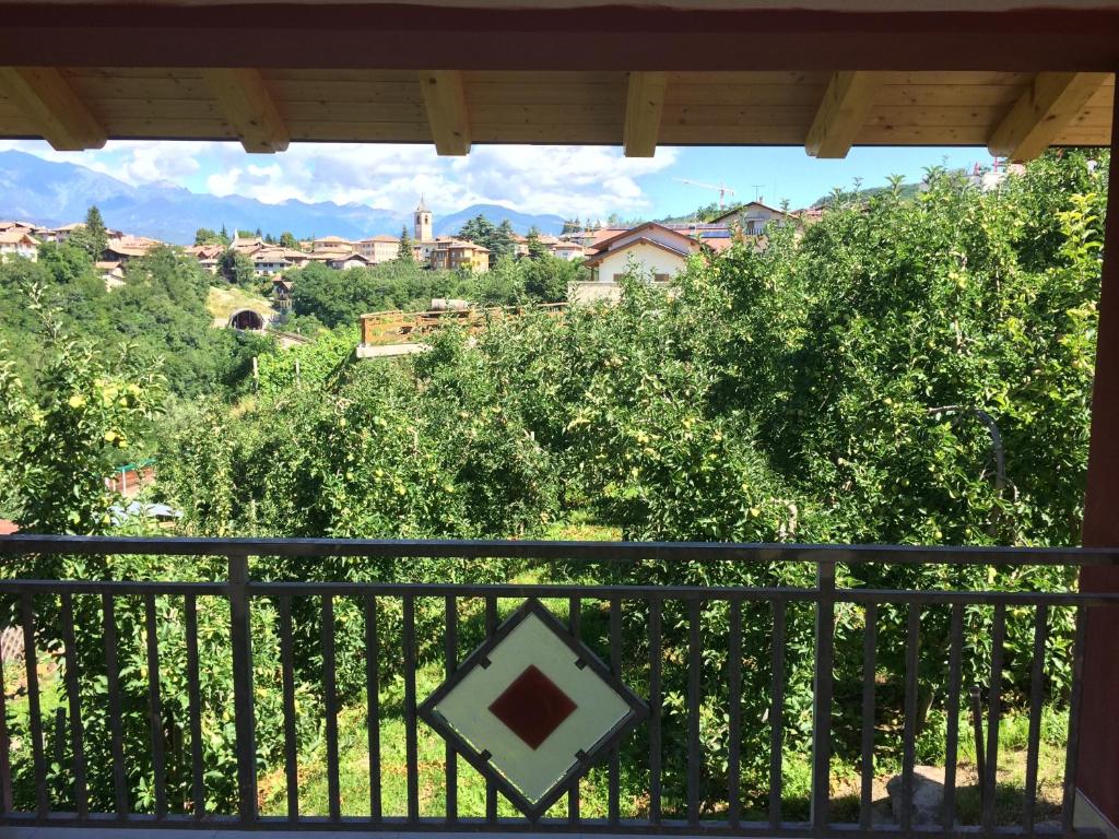 Balkón nebo terasa v ubytování Agritur Casamela