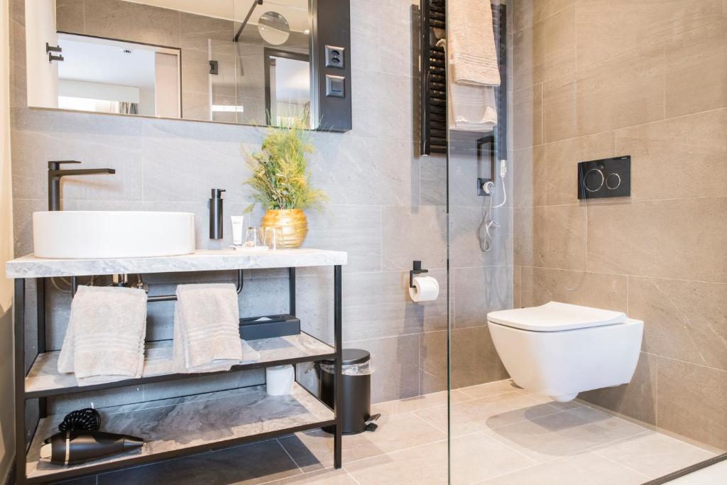Koupelna v ubytování Adaastra Boutique Hotel