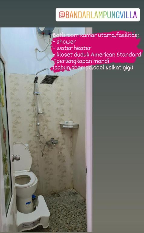 Koupelna v ubytování Bandar Lampung Villa
