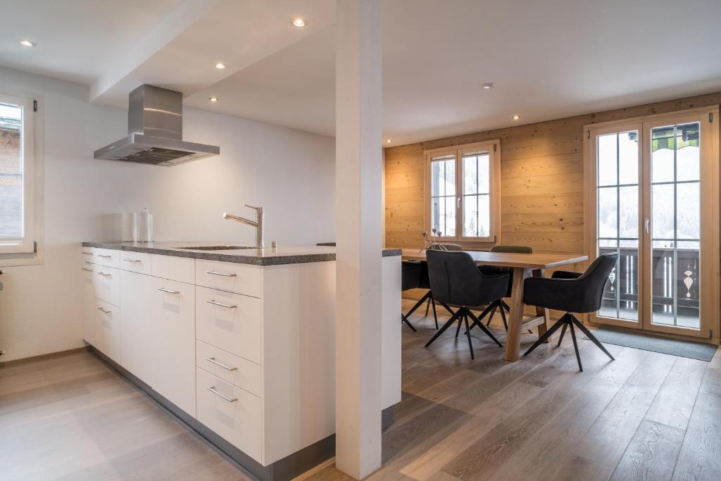 Kuchyň nebo kuchyňský kout v ubytování Apartment Ahornisegg - GRIWA RENT AG