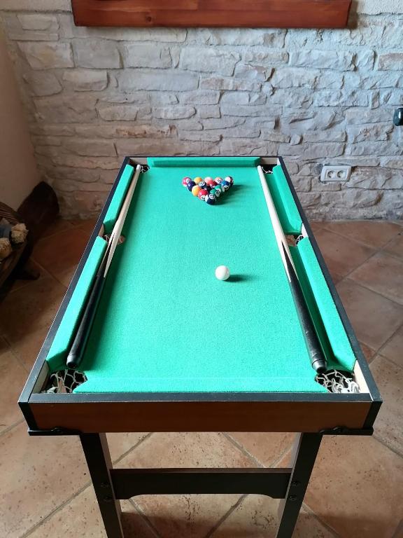 Biliár nebo kulečník v ubytování Holiday house Eleonora