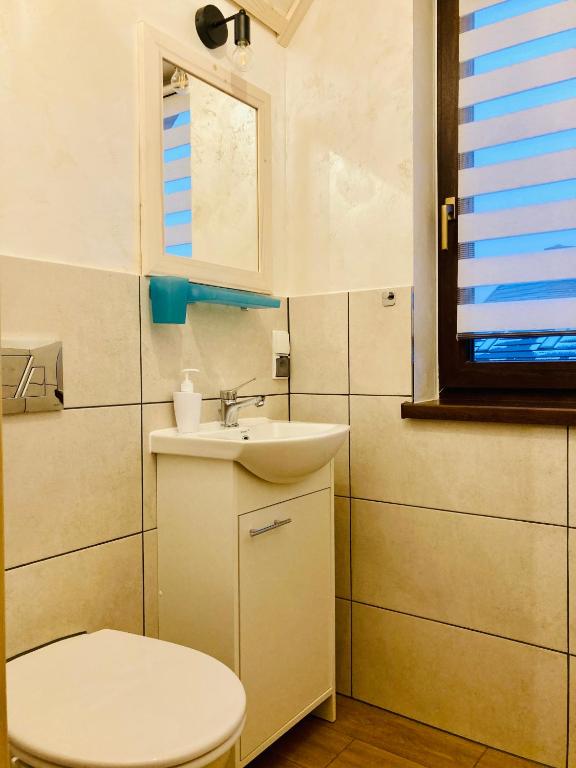 Koupelna v ubytování Apartamenty i Domki Orawskie