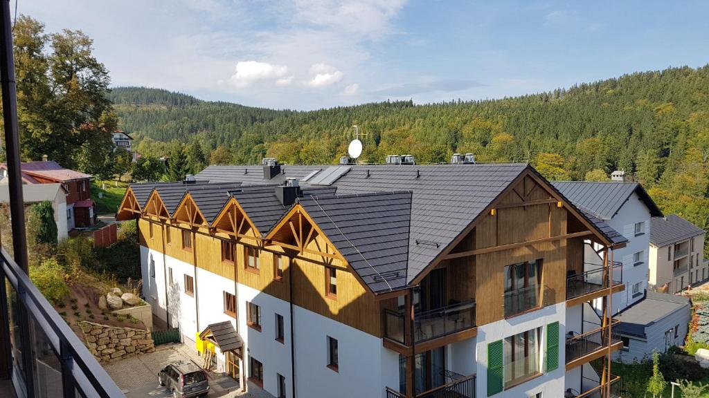 Výhľad na hory alebo výhľad na hory priamo z apartmánu