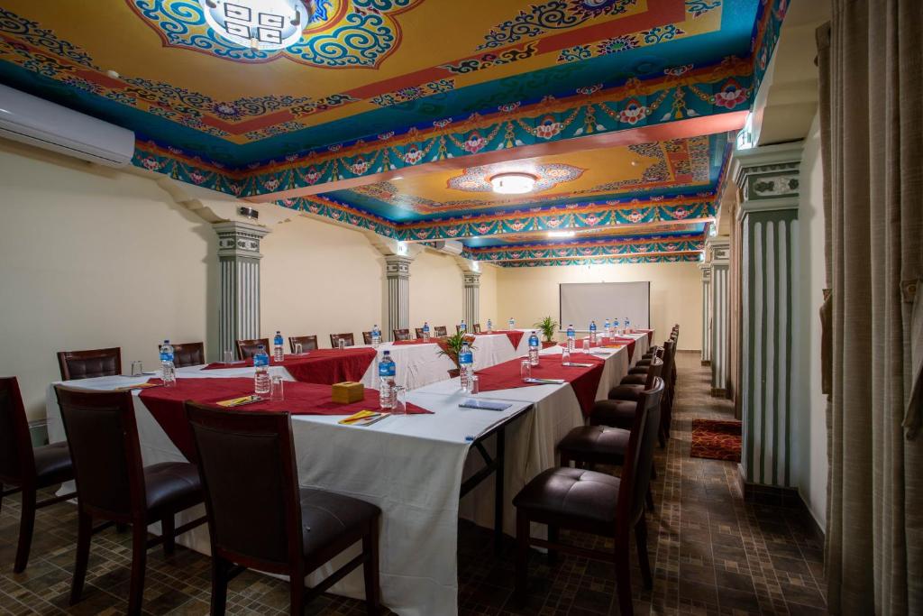 Restaurace v ubytování Siddhartha Boutique Hotel, Boudha