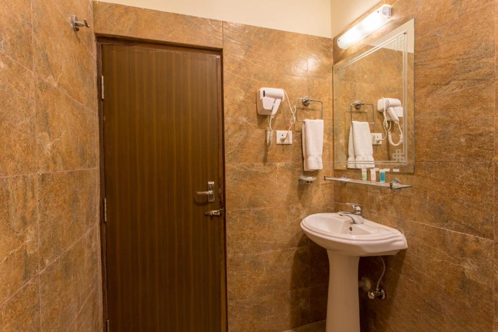 Koupelna v ubytování Siddhartha Boutique Hotel, Boudha